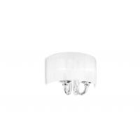 Ideal Lux 035864 Swan AP2 Lampada da parete applique classico bianco