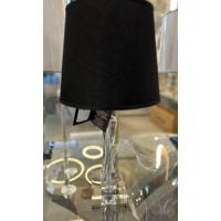 Luce Più DB412 Table lamp h 50 cm in crystal and black lampshade