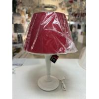 Luce Più DBL100G/CRACLE-BCO Table lamp cracle wood red lampshade
