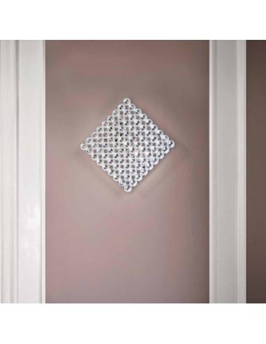 Marchetti Ultraluce 056.296.05.03.B Topazio Wall/ceiling lamp 39x39 chrystals