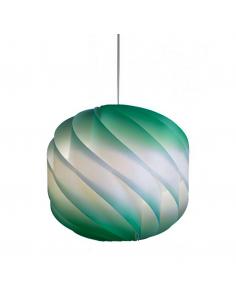 Linea Zero GL/S/35-WV Globe Suspension lamp in polilux green shade