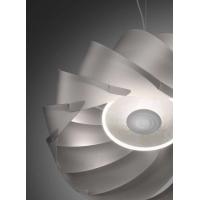 Linea Zero H-GL/S/55-SVR Half Globe Suspension lamp polilux silver