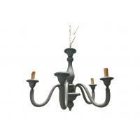 Luce Più DBL 820/5 Pendant chandelier Wood 5L Antique Blue