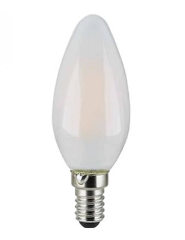 Luce Più FLOLE14SOBC Lampadina Semiopaca Led Oliva E14 6W 3000K 35x98mm