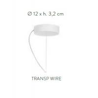 Slamp VELSS00WHG01T00000EU Veli Aurea Lampada Sospensione Bianco/Oro cavo trasparente