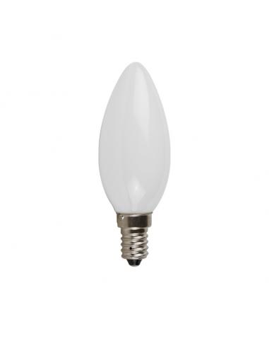 Luce Più FIM10002.3 Milky white olive led light bulb C35 E14 6W 3000K 35x98mm