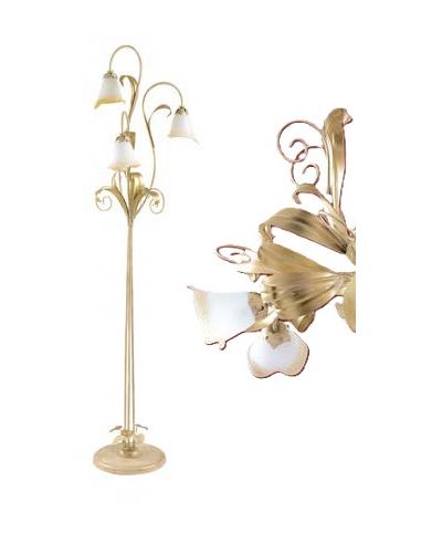 Padana Lampadari 468/PT3 Anastasia Floor lamp gold and decorated glass