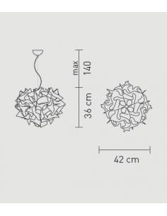 Slamp VEL78SOS0001S Veli Suspension Chandelier Silver 2