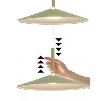 Mantra 7898 Calice latch LED pendant lamp Ø47,5cm green