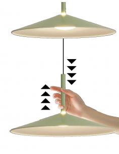 Mantra 7899 Calice Lampada a sospensione led saliscendi Ø32cm verde 2