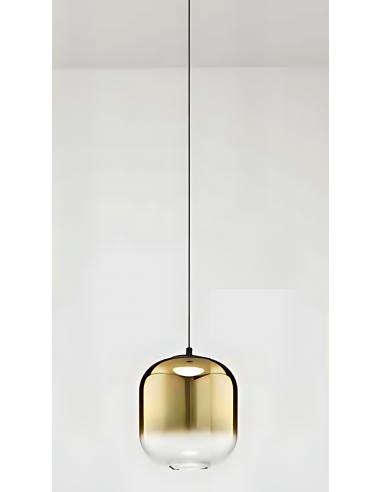 Perenz 8215OR Hunter ONLY GLASS gold mirrored shaded modular chandelier