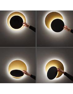 Perenz 8232 OR LC Drum Adjustable LED ceiling/wall lamp Gold Black 2