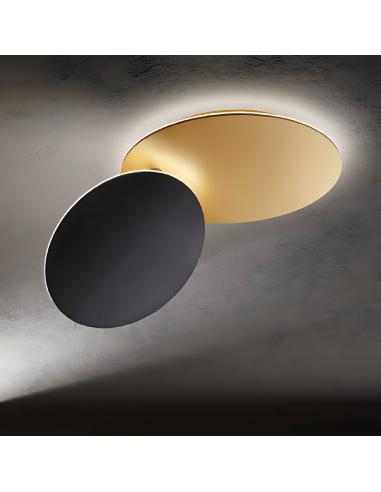 Perenz 8232 OR LC Drum Lampada da soffitto/parete LED Oro Nero Orientabile