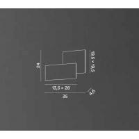 Perenz 8222 B LC Quantic Lampada da parete LED bianco