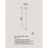 Perenz 8157NLC HUNTER Lampadario a sospensione in metallo nero SOLO STRUTTURA