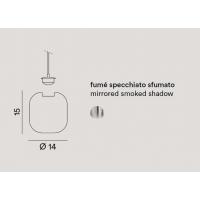 Perenz 8215SP Hunter SOLO DIFFUSORE in vetro fumé specchiato sfumato