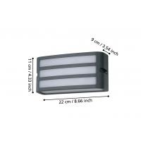 Eglo 900811 Camarda Applique per esterno grigio antracite IP54