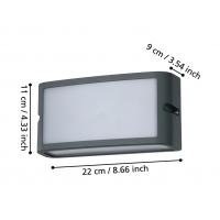 Eglo 900808 Camarda Outdoor wall lamp LED anthracite grey IP54