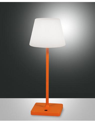 Fabas 3701-30-170 Adam Orange rechargeable LED table lamp