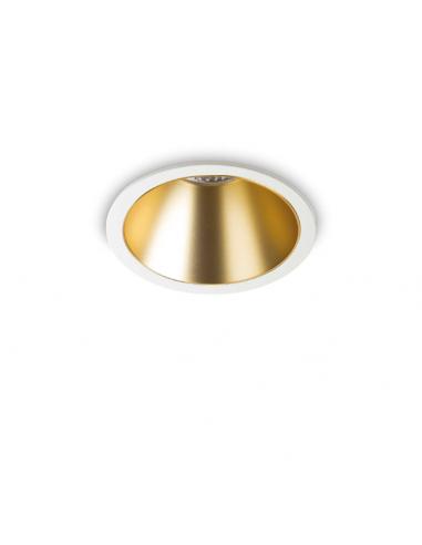 Ideal Lux 192307 Game trim round 11w 3000k 8,5cm Faretto da incasso bianco oro