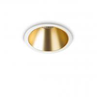 Ideal Lux 192307 Game trim round 11w 3000k 8,5cm Faretto da incasso bianco oro