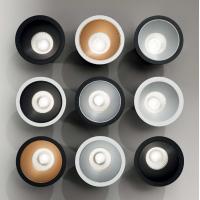 Ideal Lux 192345 Game trim round 11w 3000k 8,5cm Recessed spotlight black gold