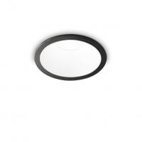 Ideal Lux 192338 Game trim round 11w 3000k 8,5cm Faretto da incasso nero bianco