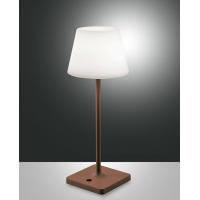 Fabas 3701-30-361 Adam Lampada da tavolo LED ricaricabile Corten