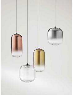 Perenz 8214OR Hunter ONLY GLASS gold mirrored shaded customizable chandelier 2