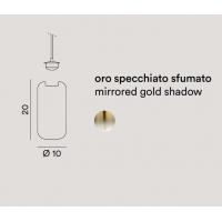 Perenz 8214OR Hunter ONLY GLASS gold mirrored shaded customizable chandelier