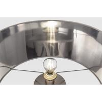 Eglo 95539 FONDACHELLI Lampada da terra paralume bianco e argento base nichel satinato