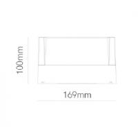 Beneito Faure 4959 Blis outdoor wall lamp round corten IP65 led 15W