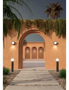 Beneito Faure 4959 Blis outdoor wall lamp round corten IP65 led 15W 2