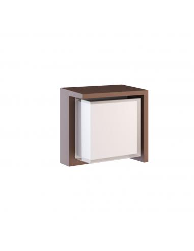 Beneito Faure 4962 Blis outdoor wall lamp square corten IP65 LED 15W
