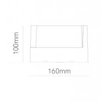 Beneito Faure 4962 Blis outdoor wall lamp square corten IP65 LED 15W