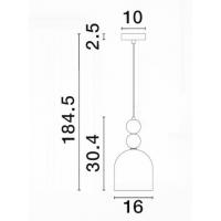 Nova Luce 9009233 MURANO Lampadario a sospensione Vetro Multicolor