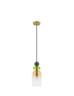 Nova Luce 9009235 MURANO Multicolor glass suspension chandelier