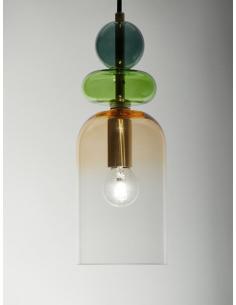 Nova Luce 9009235 MURANO Multicolor glass suspension chandelier 2