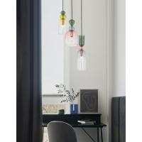 Nova Luce 9009237 MURANO Lampadario a sospensione 3 luci Vetro Multicolor