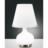 Fabas 2533-34-102 Ade White Blown Glass Table Lamp