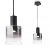 Perenz 6664 SP Hugo Lampada a sospensione 1 luce Vetro Fumè Specchiato