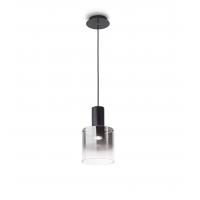 Perenz 6664 SP Hugo Lampada a sospensione 1 luce Vetro Fumè Specchiato