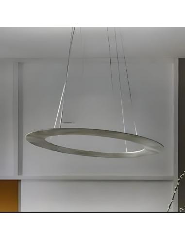 Giarnieri DROP.SM.AA Lampadario a sospensione 1 cerchio LED DIM Acciaio Anticato