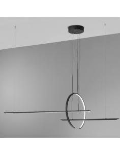 Vivida International 0078.30.NE IN & OUT Lampada a sospensione moderna led nero