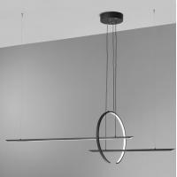 Vivida International 0078.30.NE IN & OUT Lampada a sospensione moderna led nero