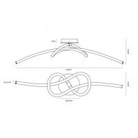 Vivida International 0094.20.CR.DIM Lightline ceiling lamp dimmable led tube chrome