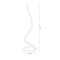 Vivida International 0092.50.CR.DIM Lightline Lampada da terra cromo led dimmerabile