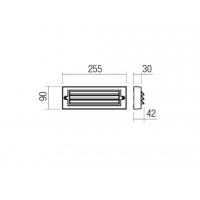 Redo 90367 Krup Applique da esterno IP65 LED Antracite