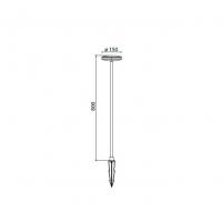 Mantra 8481 Akita Outdoor bollard IP54 LED 12W Black h80cm