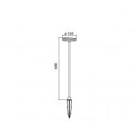 Mantra 8480 Akita Paletto da esterno IP54 LED 12W Nero h60cm